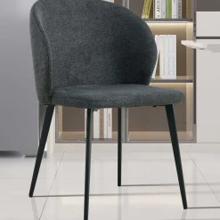 Esszimmerstuhl Tilly - 51x55x80cm - dunkelgrauer Stoff