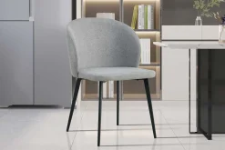 Esszimmerstuhl Tilly - 51x55x80cm - grauer Stoff