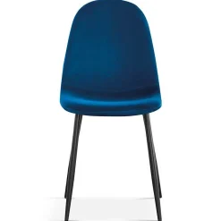 Esszimmerstuhl Valeska Samt - blau