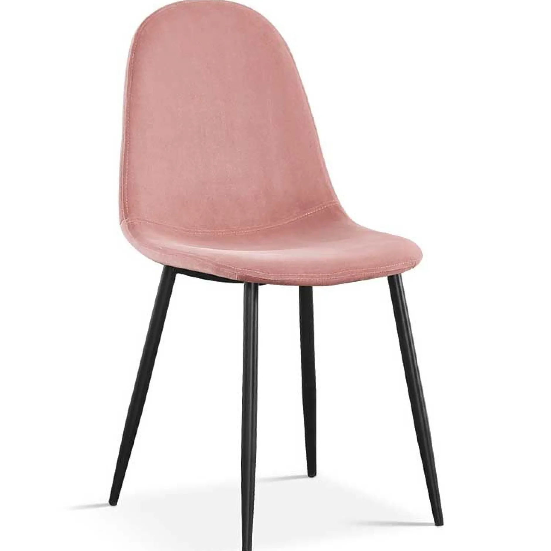 Esszimmerstuhl Valeska Samt - rosa