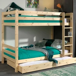 Etagenbett Claire 160cm mit Bettkasten - Kieferholz