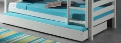 Etagenbett Claire 160cm mit Bettkasten - weiß