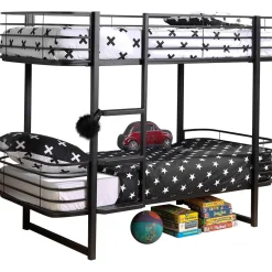 Etagenbett Oscar - 90x200cm - schwarz