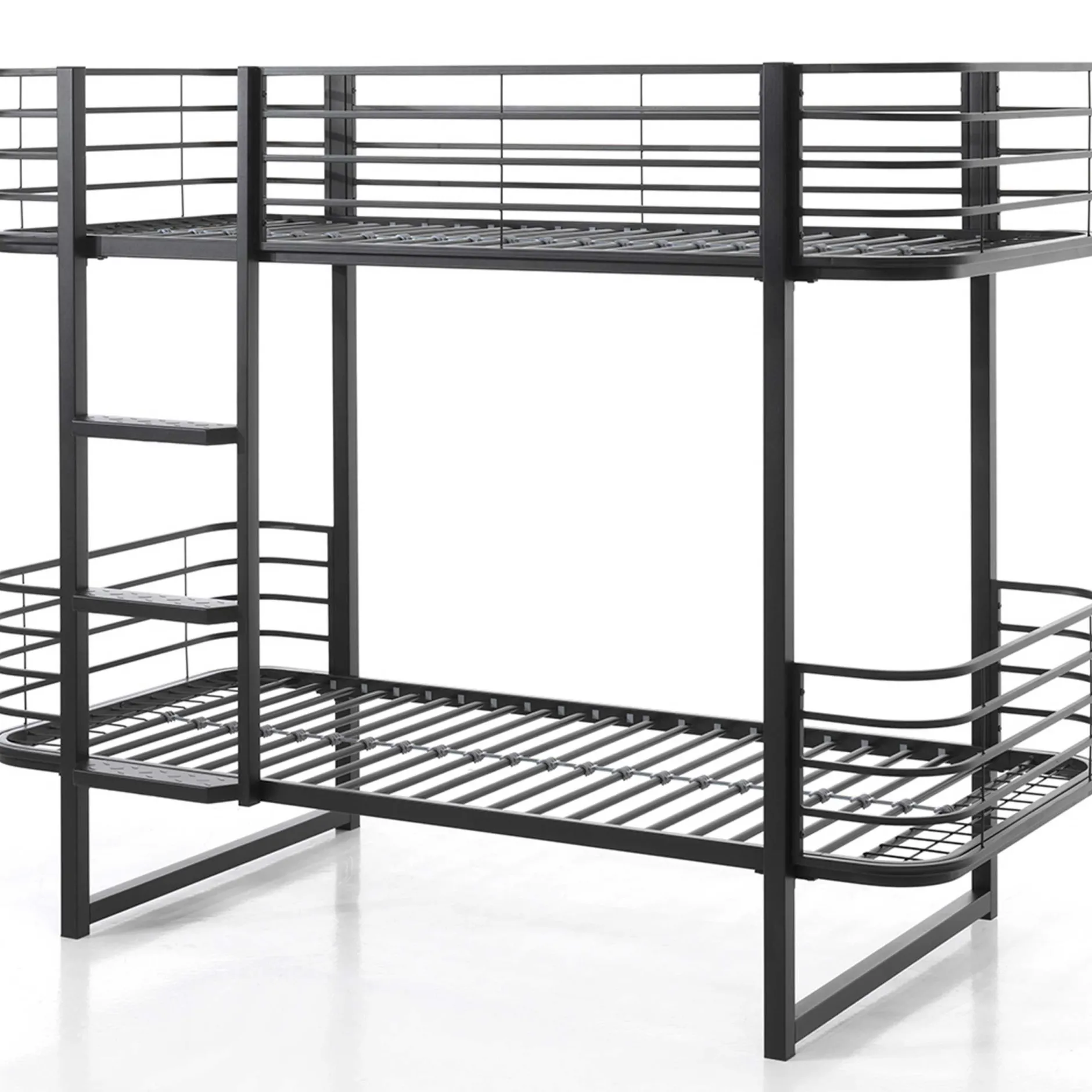 Etagenbett Oscar - 90x200cm - schwarz
