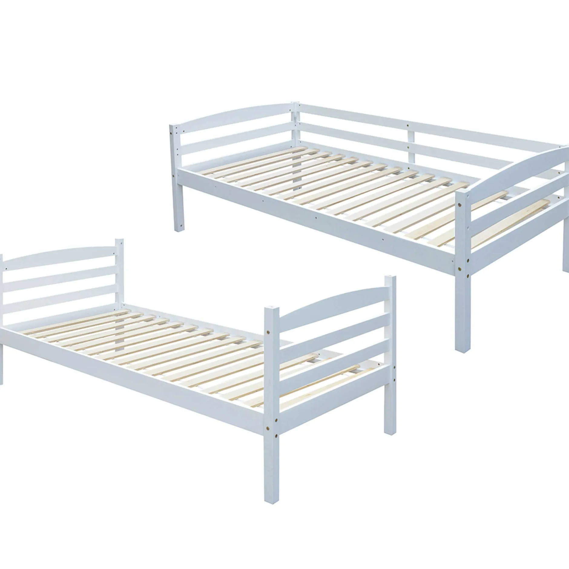 Etagenbett Roy 90x200 | teilbar | Kiefer weiß