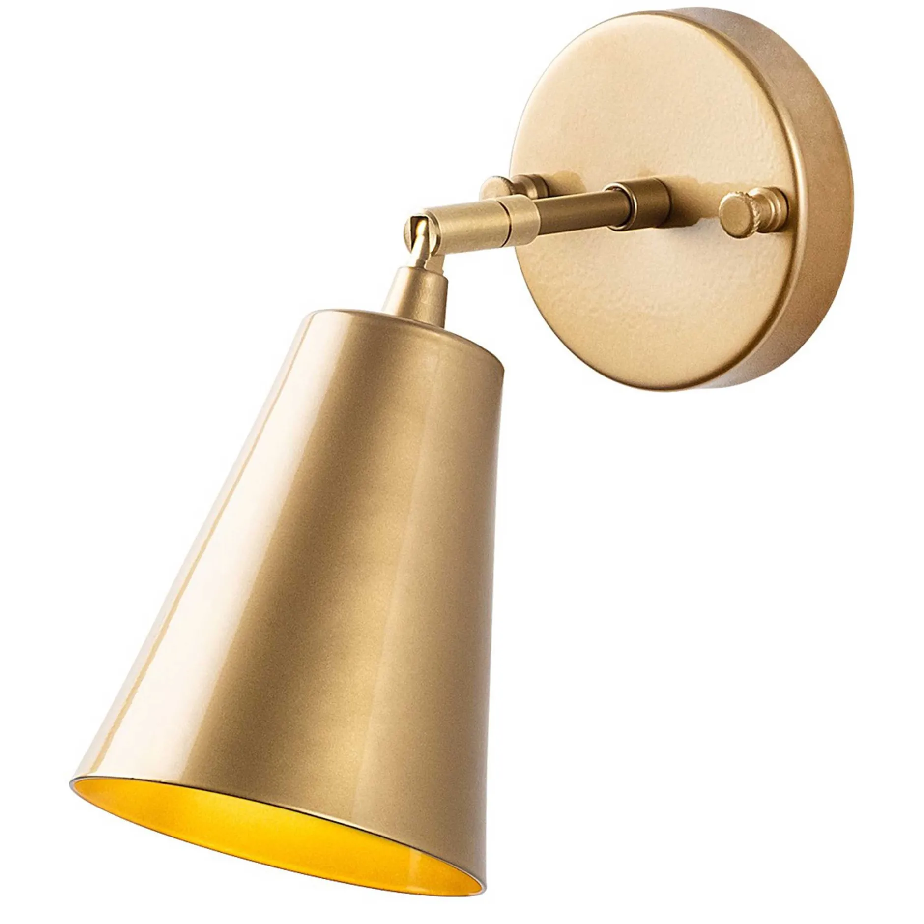Evander Wandleuchte | METALLGEHÄUSE | Gold