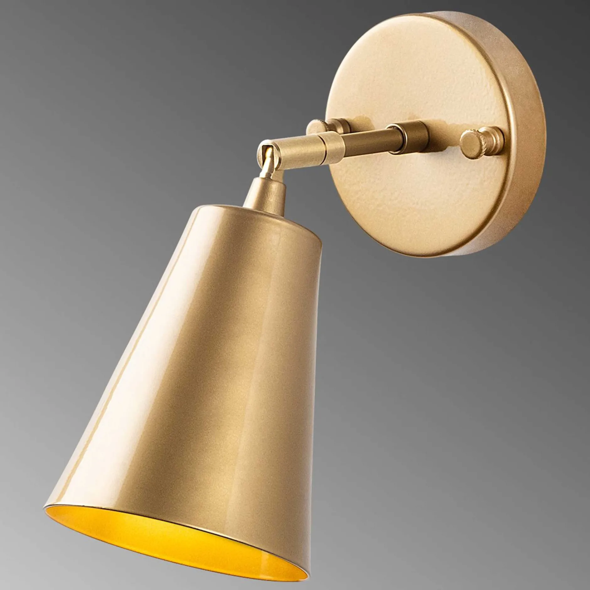 Evander Wandleuchte | METALLGEHÄUSE | Gold