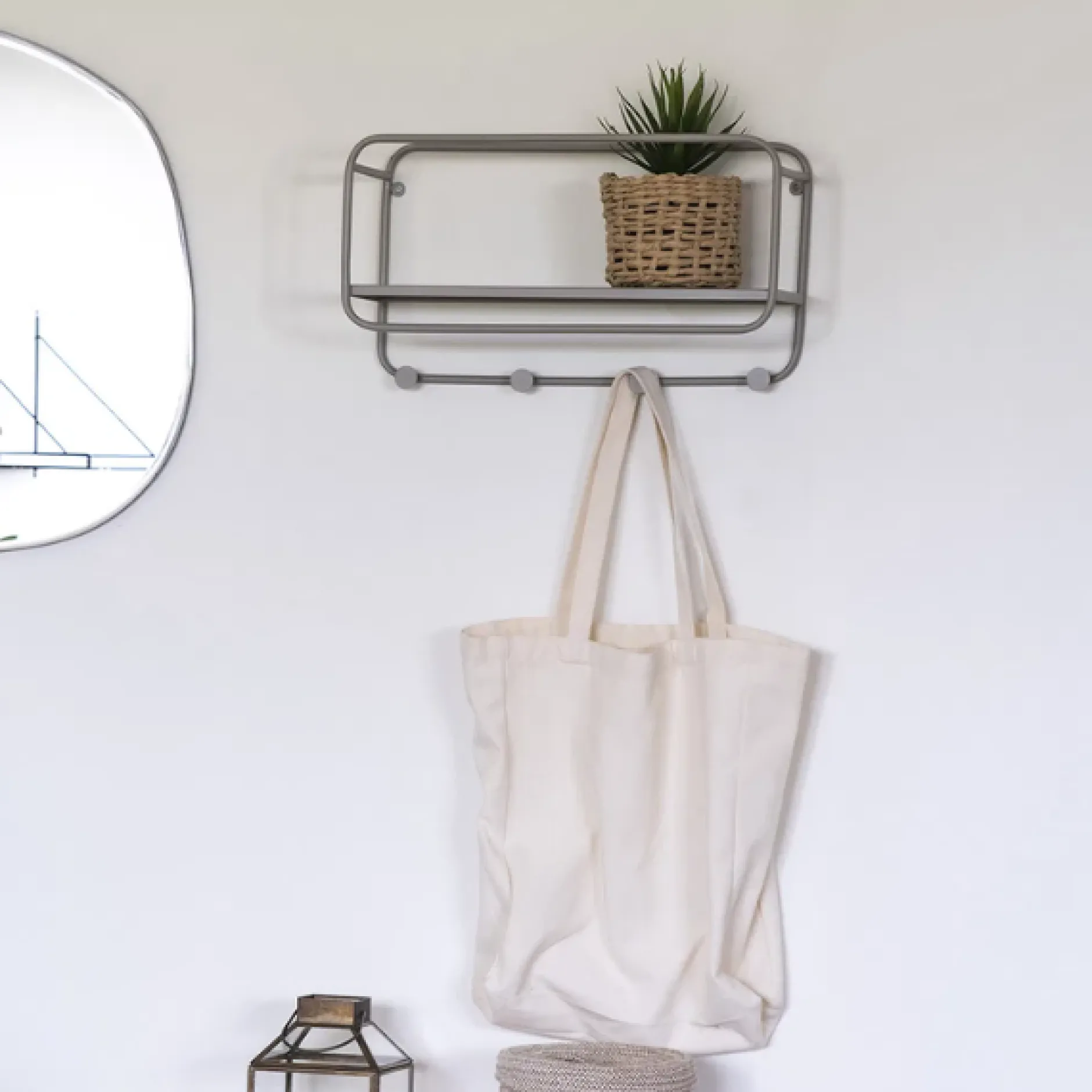 Feira Hutablage - Grau | Stahl, Cool Grey