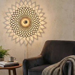Fellini Wandleuchte | METALLGEHÄUSE | Schwarz