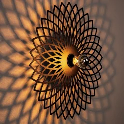Fellini Wandleuchte | METALLGEHÄUSE | Schwarz