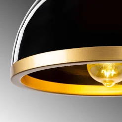 Fenerci Kronleuchter | Höhenverstellbar | Schwarz, Gold