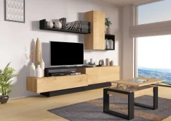 Fernsehschrank Cosmit 240cm - Eiche/anthrazit