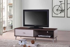 Fernsehschrank Rumbo 120cm - braun/weiß