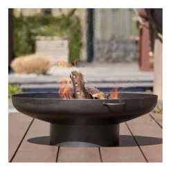 Feuerschale Oumayra 80cm Stahl - schwarz