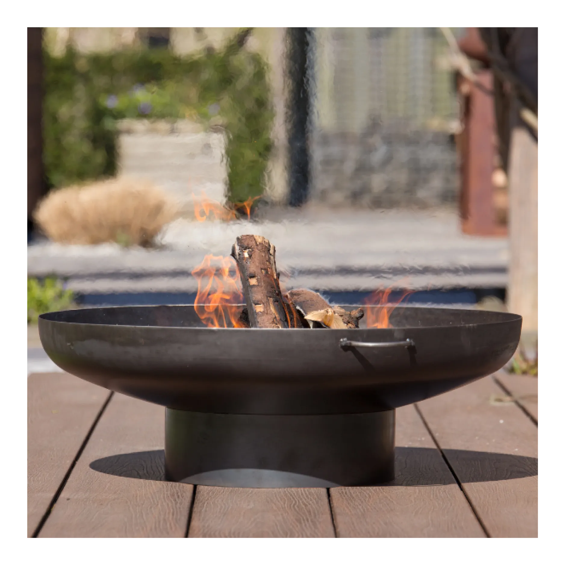 Feuerschale Oumayra 80cm Stahl - schwarz