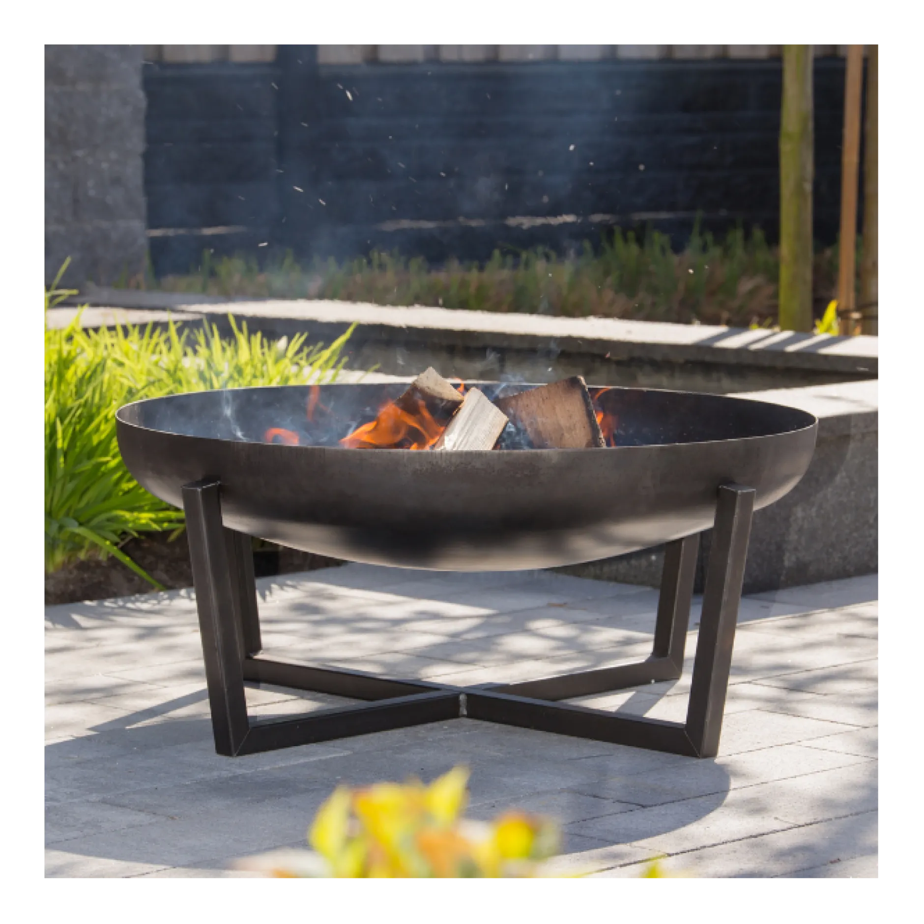 Feuerschale Tanya 86cm Stahl - schwarz