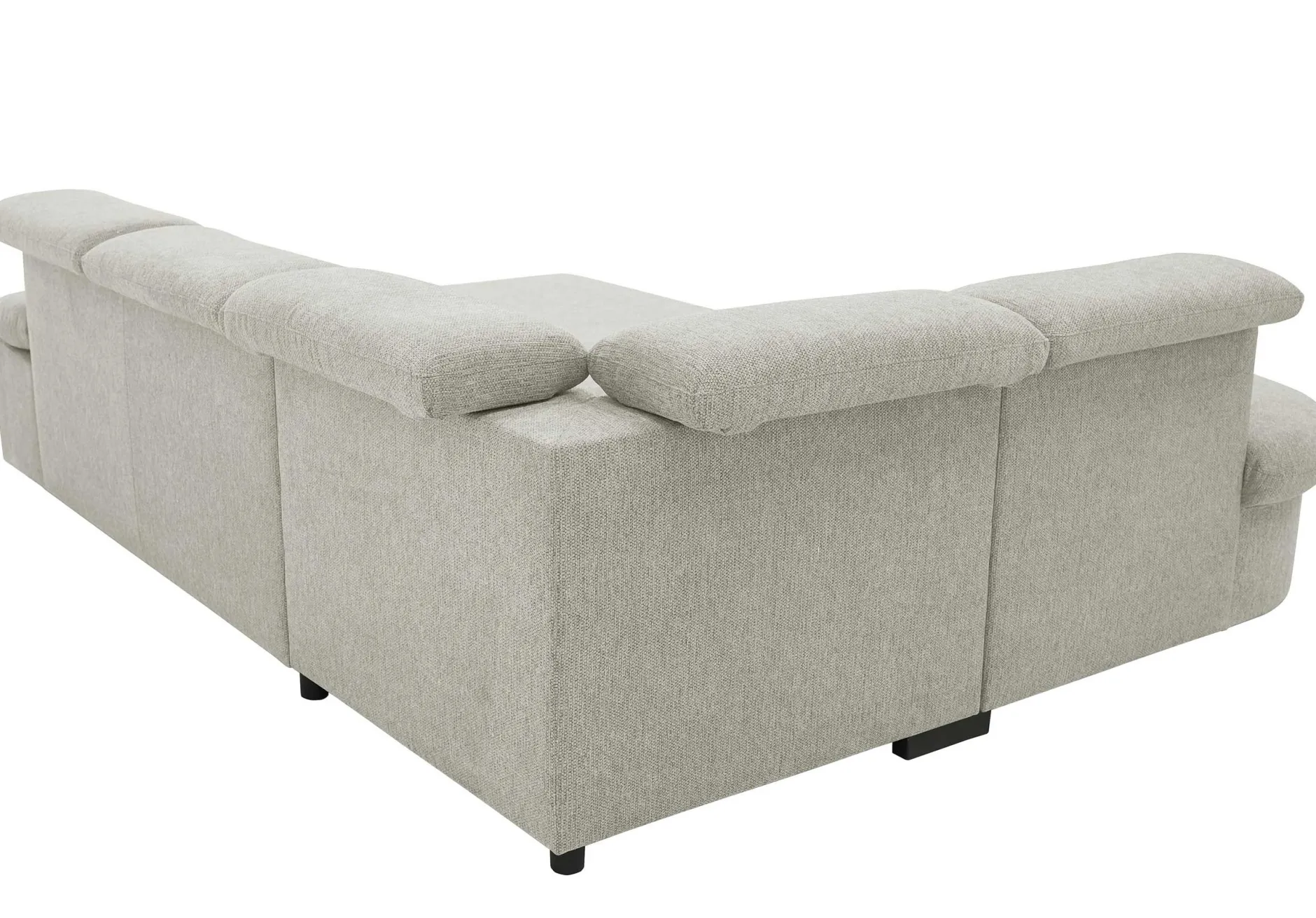 Firenze Ecksofa links - mit Bettfunktion - Stoff beige