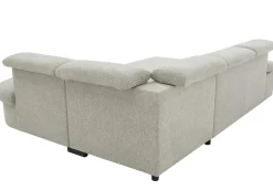 Firenze Ecksofa rechts - mit Bettfunktion - Stoff beige