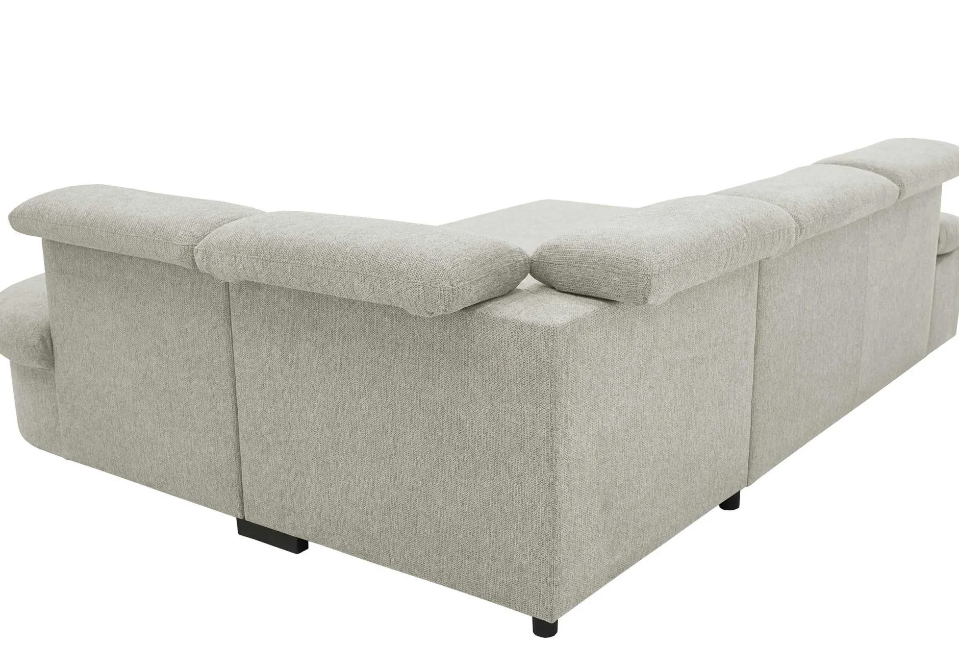 Firenze Ecksofa rechts - mit Bettfunktion - Stoff beige