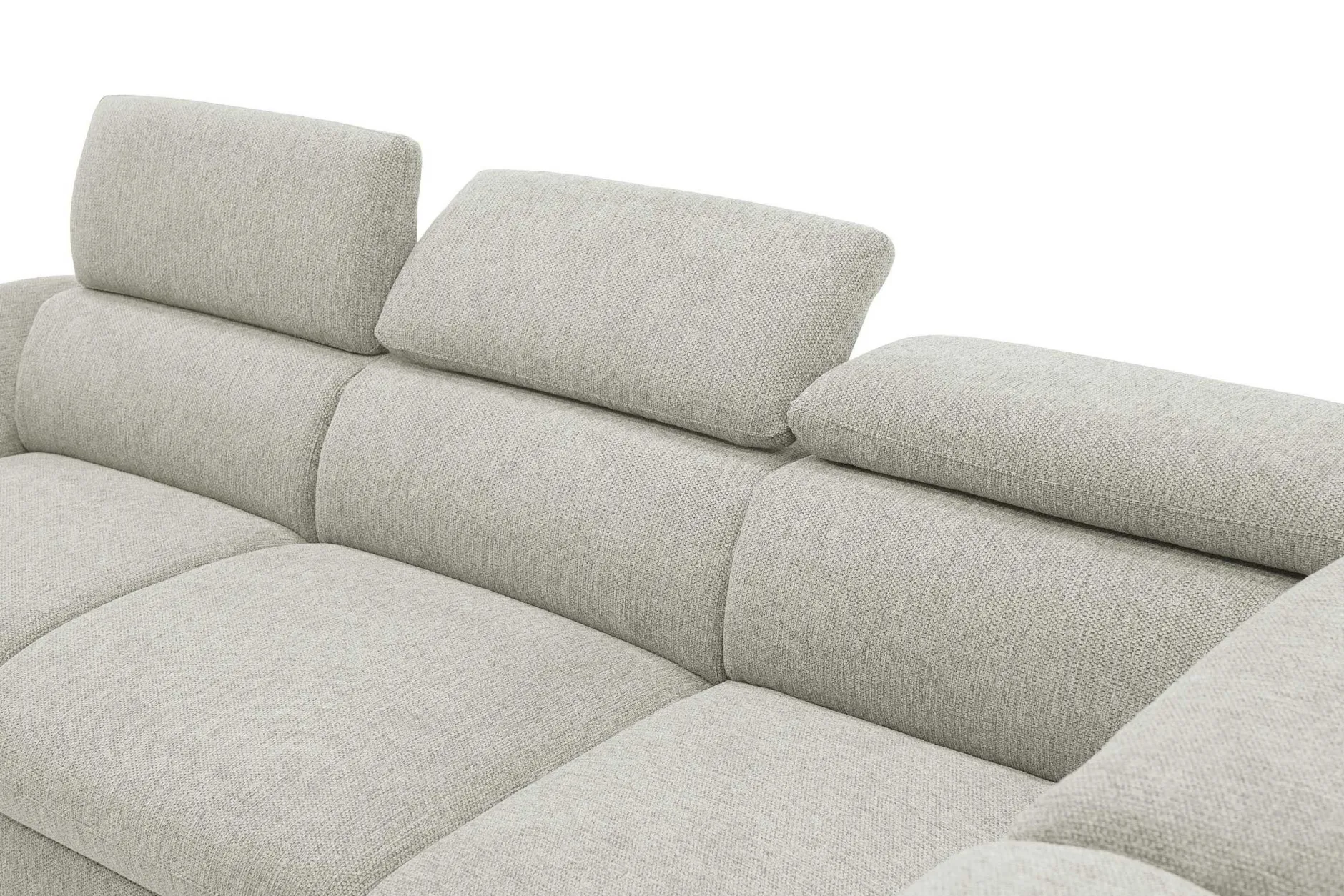 Firenze Ecksofa rechts - mit Bettfunktion - Stoff beige
