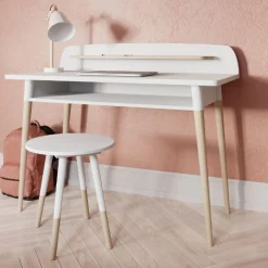 Firmiana Schreibtisch | 110 x 55 x 88 cm | Weiß