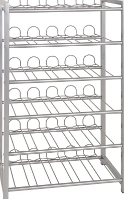 Flaschenhalter | 54 x 31 x 90 cm | Grau / Metall