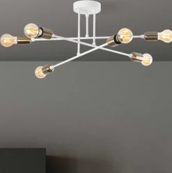 Fleur Kronleuchter | METALLGEHÄUSE | Weiß