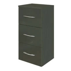 FlorentBadezimmer : Hängeschränke, Spiegelschrank, Waschtischschrank, Säulenschrank, Ablageschrank - Hochglanz grau