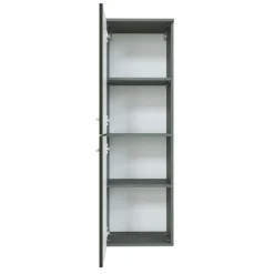 FlorentBadezimmer : Hängeschränke, Spiegelschrank, Waschtischschrank, Säulenschrank - Hochglanz grau