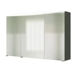 FlorentBadezimmer : Spiegelschrank, Waschtischschrank, Säulenschrank, Ablageschrank - Hochglanz grau