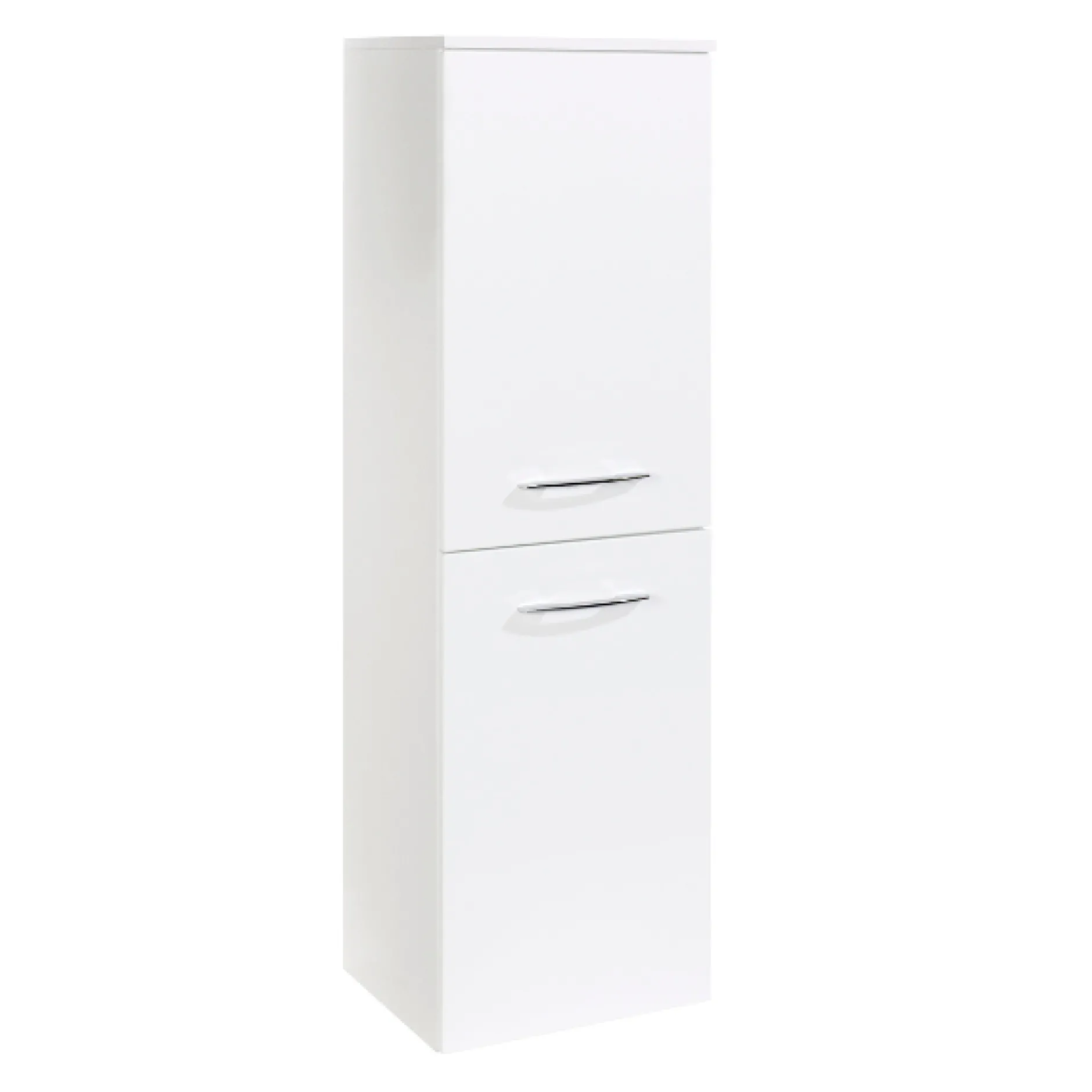 FlorentBadezimmer : Säulenschrank, Spiegelschrank, Waschbeckenschrank - Hochglanz weiß