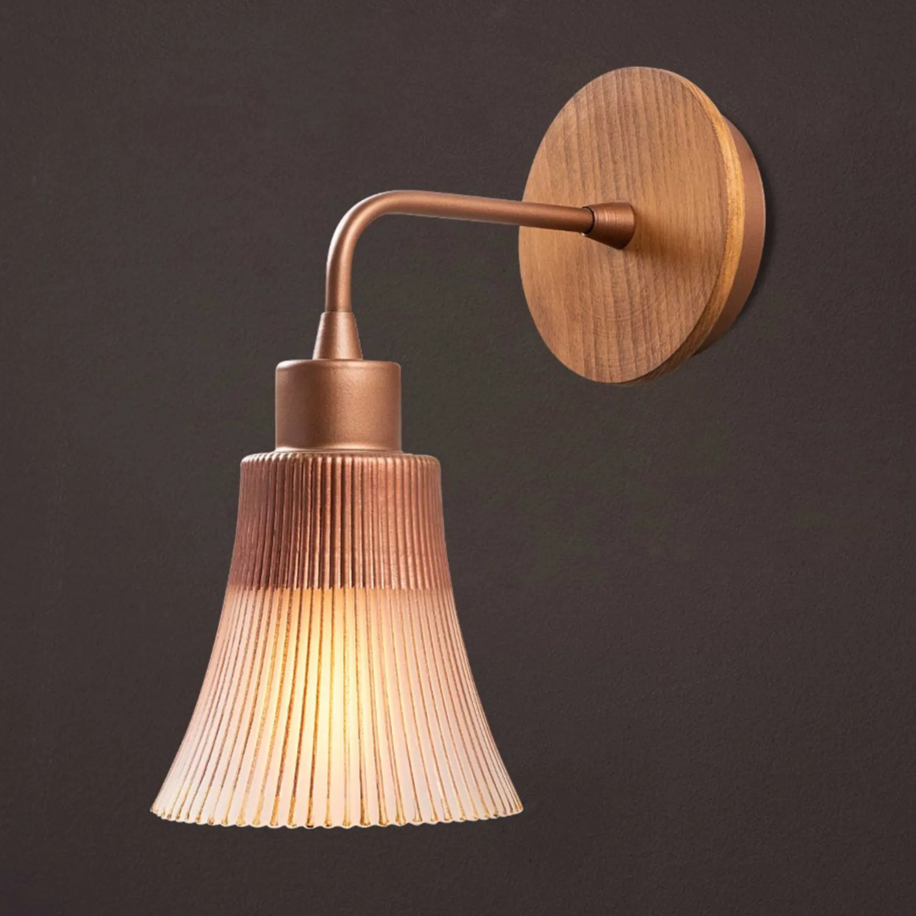 Foca Wandleuchte | METALLGEHÄUSE | Kupfer