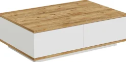 FR14 Couchtisch | 100 % MELAMIN | Atlantische Kiefer, Weiß