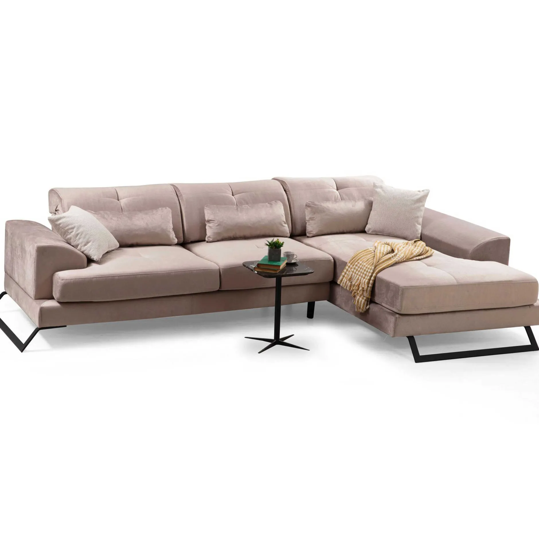 Frido Ecksofa | BUCHENHOLZ / SPANPLATTE | Beige