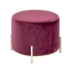 Fußhocker | Ø38 cm x 40 cm | Farbe Bordeaux