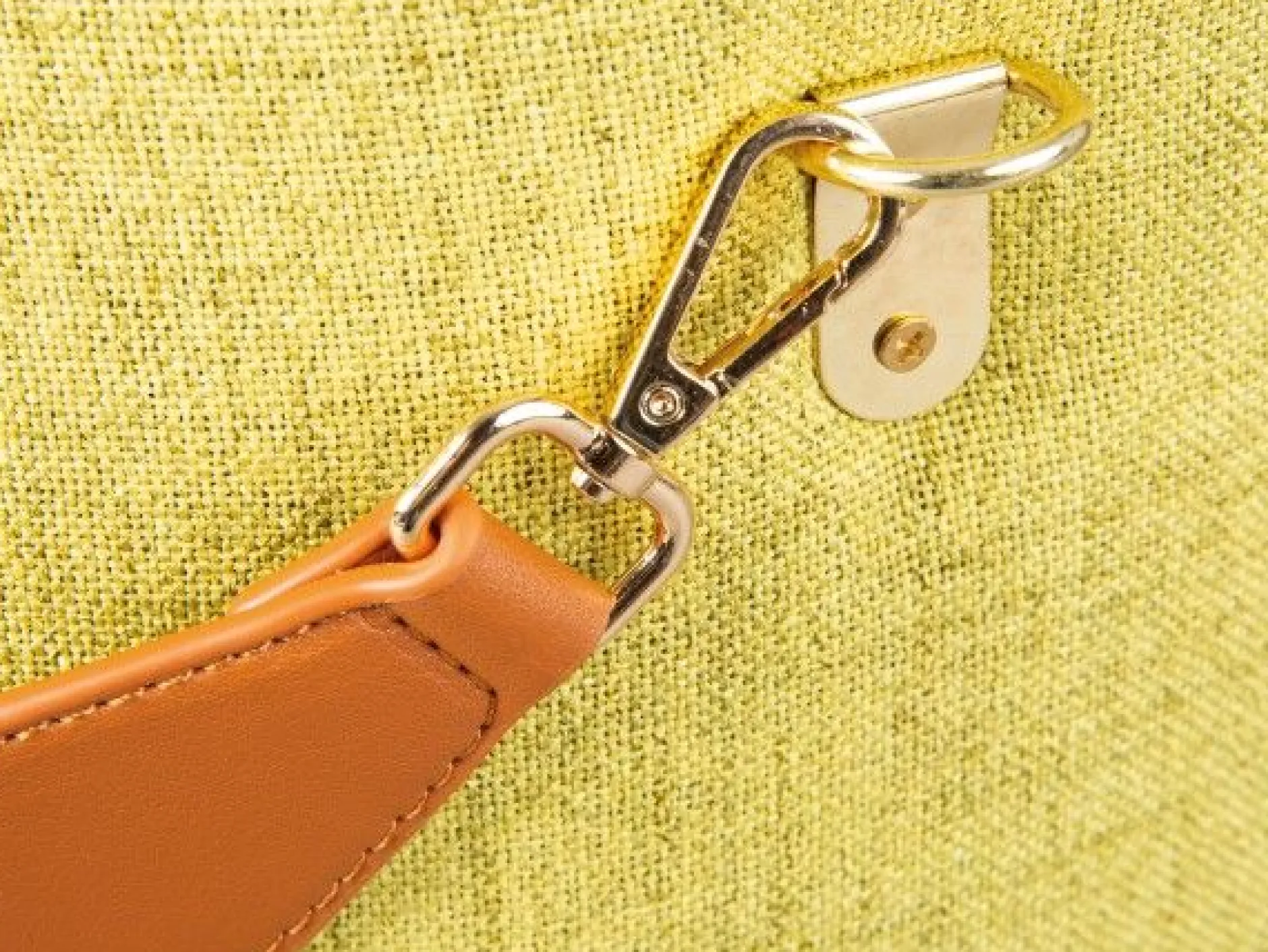Fußhocker Dilia mit Stauraum - gelb-grün