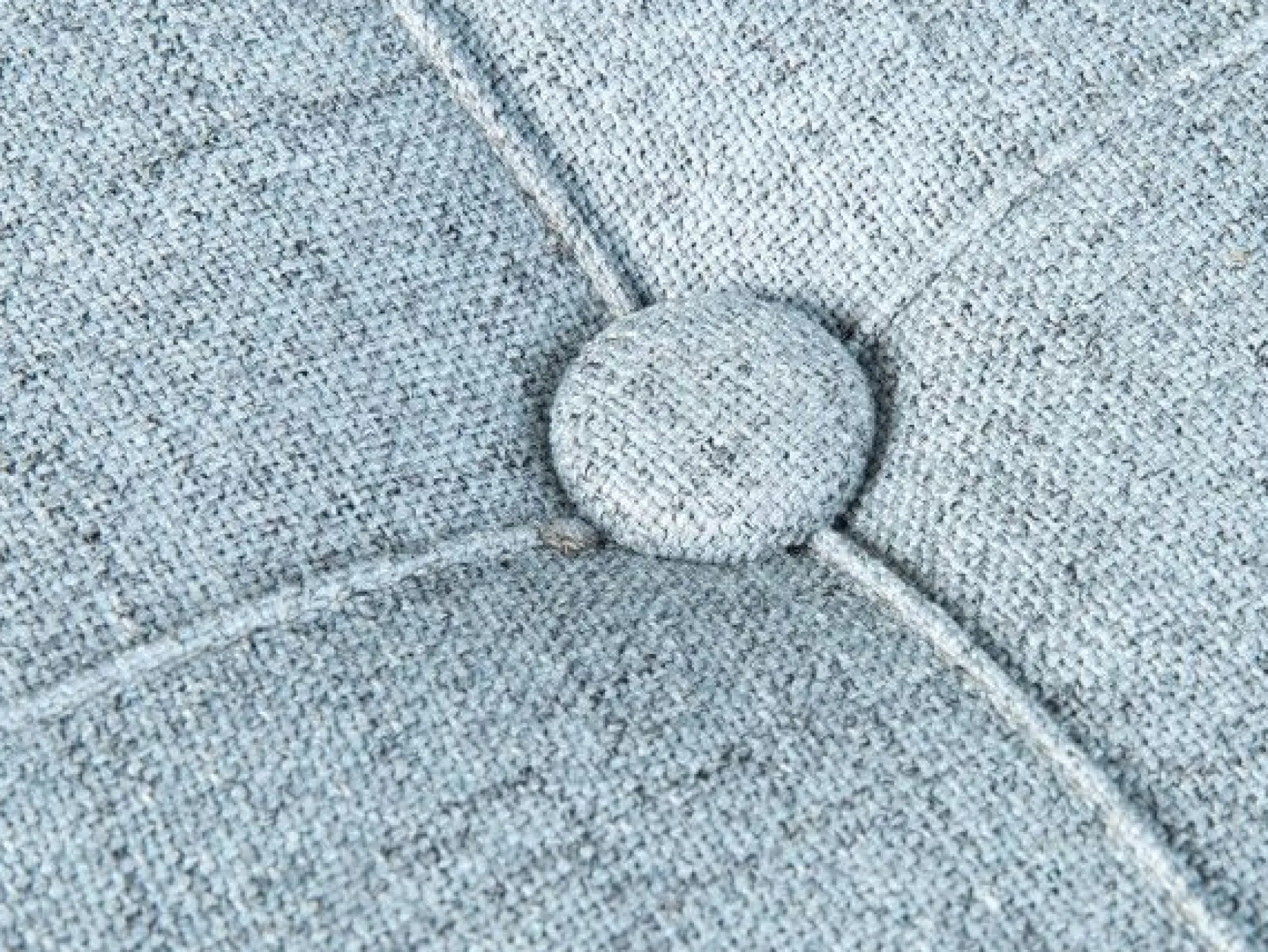 Fußhocker mit Deckel Yapak gepolstert - grau