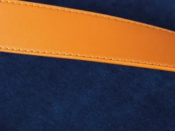 Fußhocker Papua mit Deckel - blau