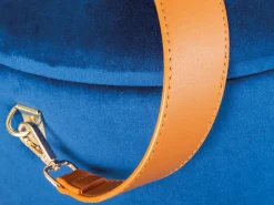 Fußhocker Papua mit Deckel - blau