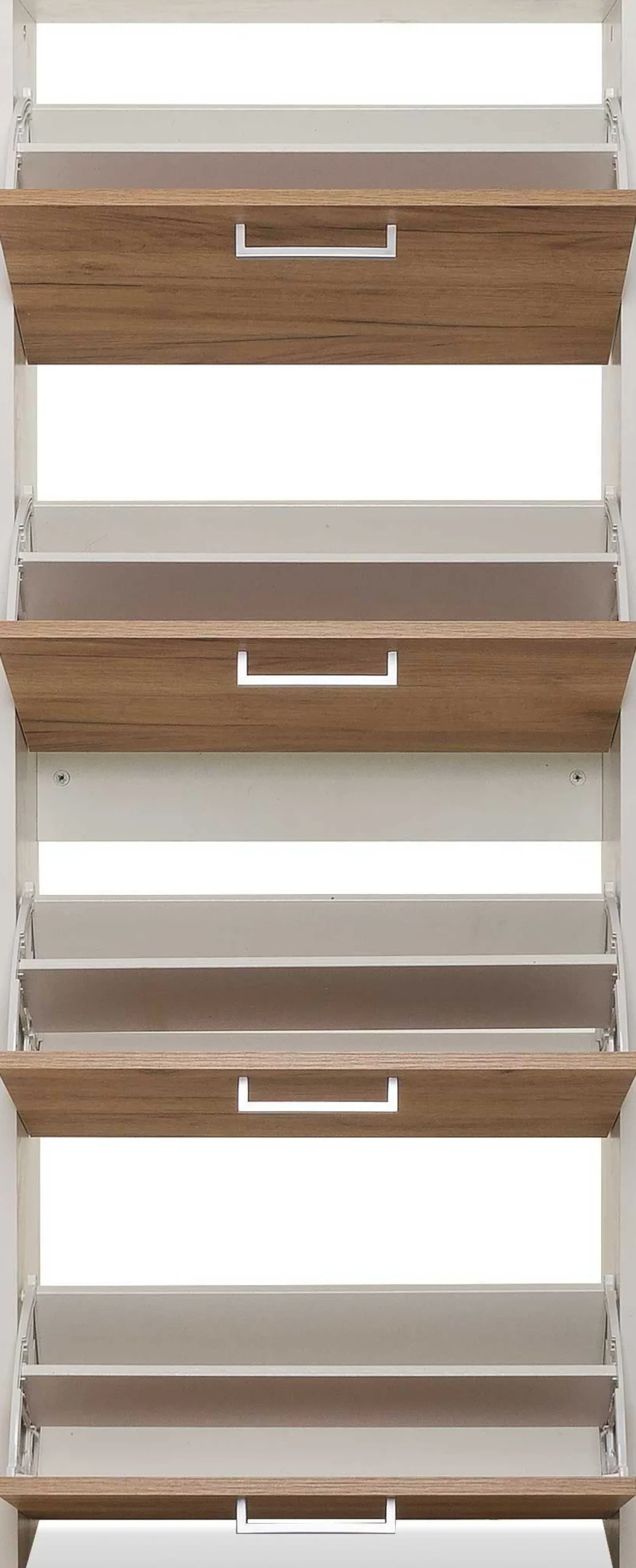 Fulda Schuhschrank 4 Schubladen - weiß/Eiche