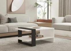 Funda Couchtisch | 100 % MELAMIN | Anthrazit, Weiß
