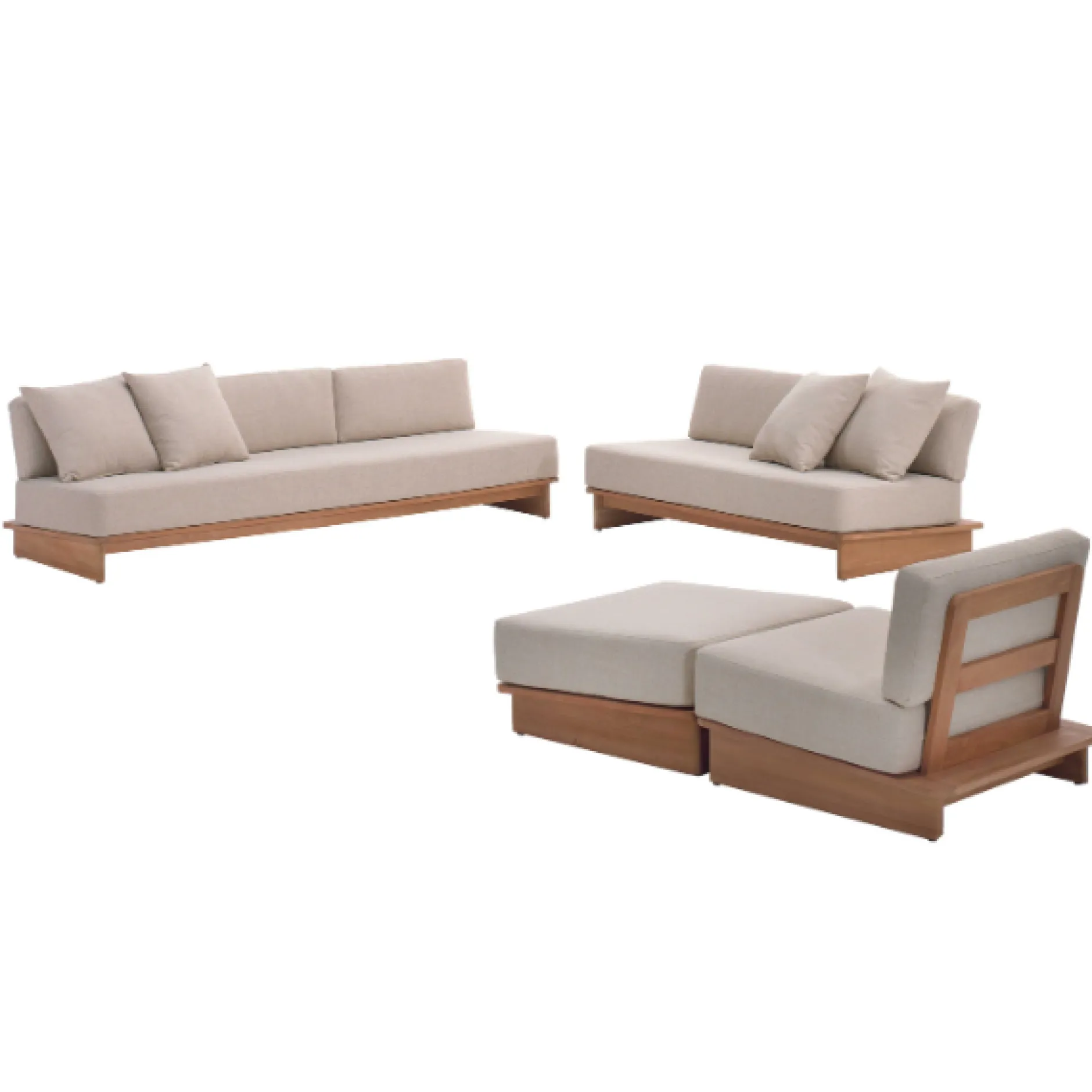 Fußstütze Garten Djerba Gescova - Beige - 90x90x70 cm