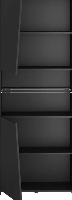 Gaming Bücherregal 67cm mit LED-Leiste - schwarz