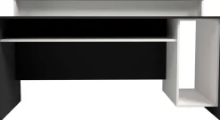 Gaming-Schreibtisch Beri 140 cm - weiß/schwarz