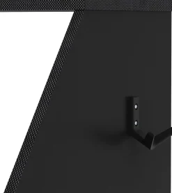Gaming Schreibtisch Iron - 163x67x95cm - mit Ablage - schwarz