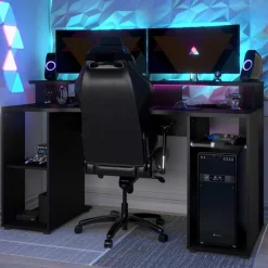 Gaming-Schreibtisch LevelUp 150cm - schwarz