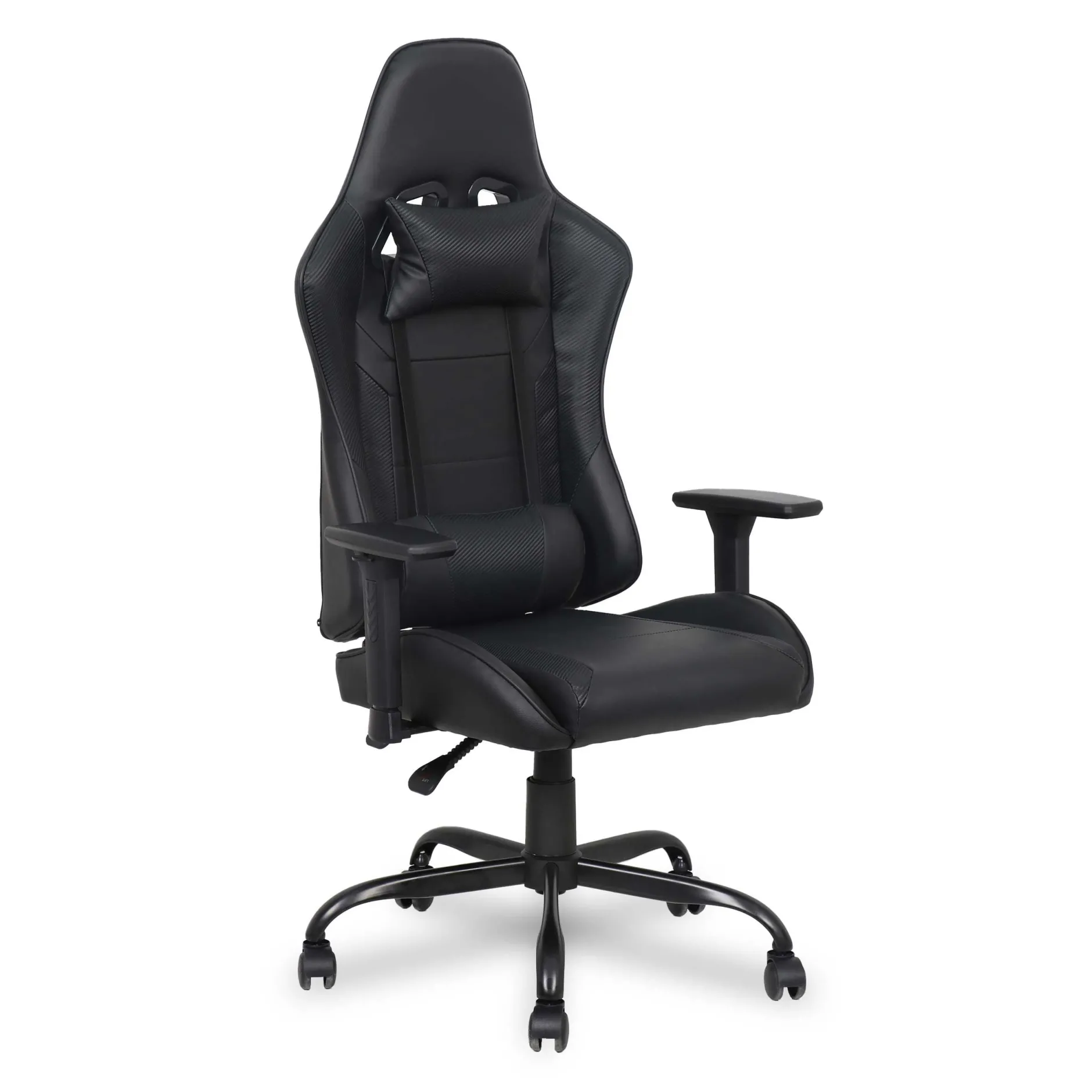 Gaming Stuhl Fastlane - verstellbar - schwarzes Kunstleder