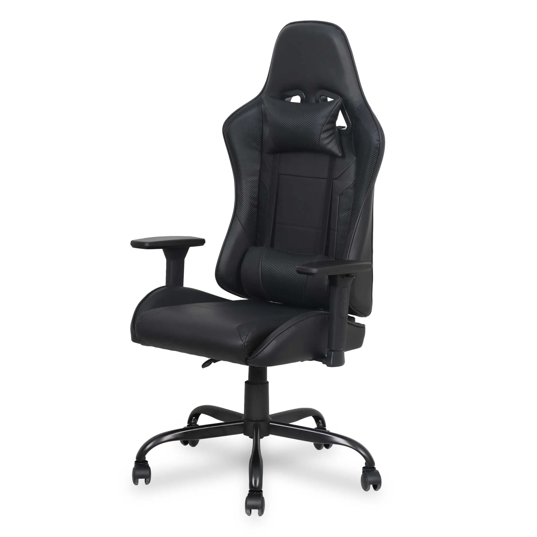 Gaming Stuhl Fastlane - verstellbar - schwarzes Kunstleder