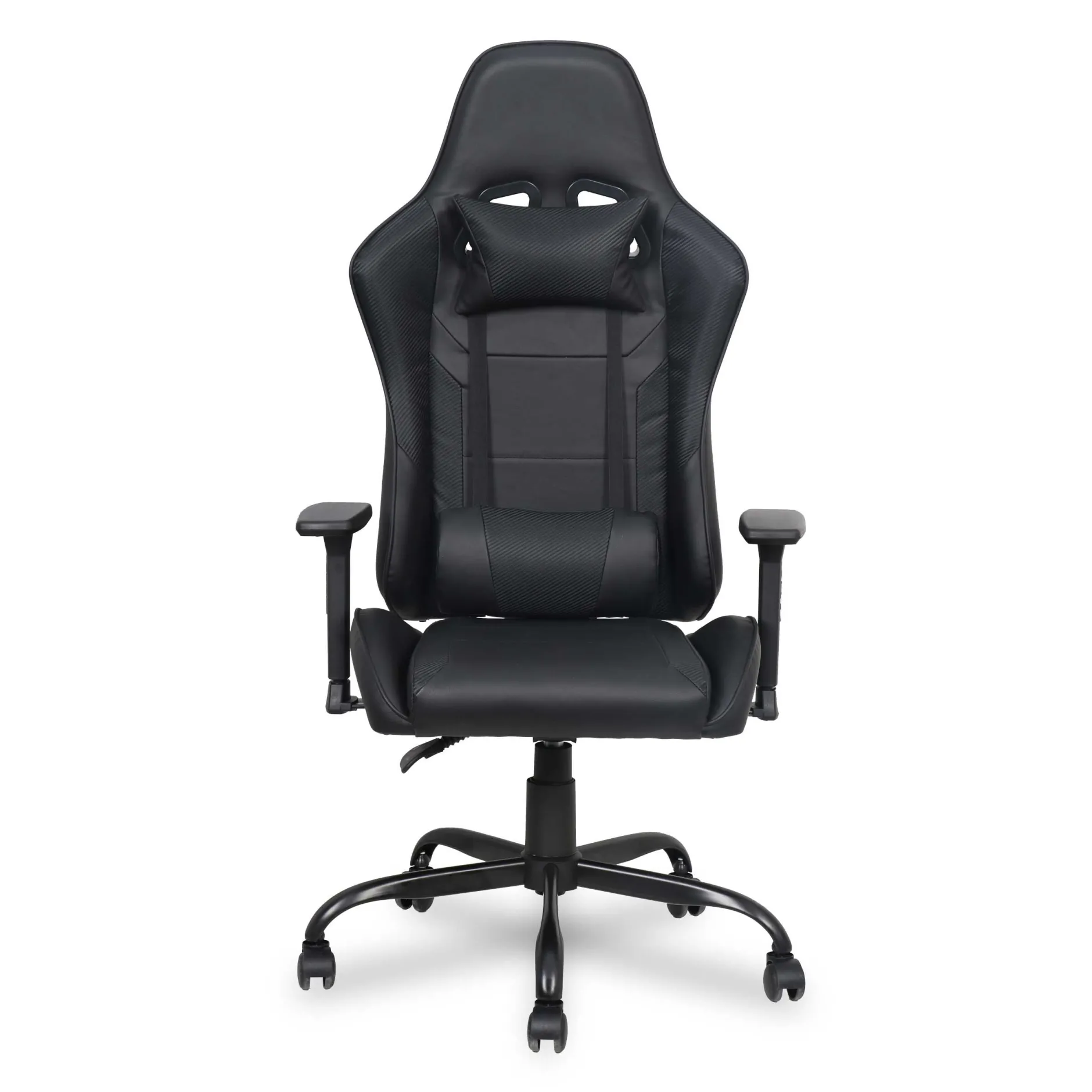 Gaming Stuhl Fastlane - verstellbar - schwarzes Kunstleder