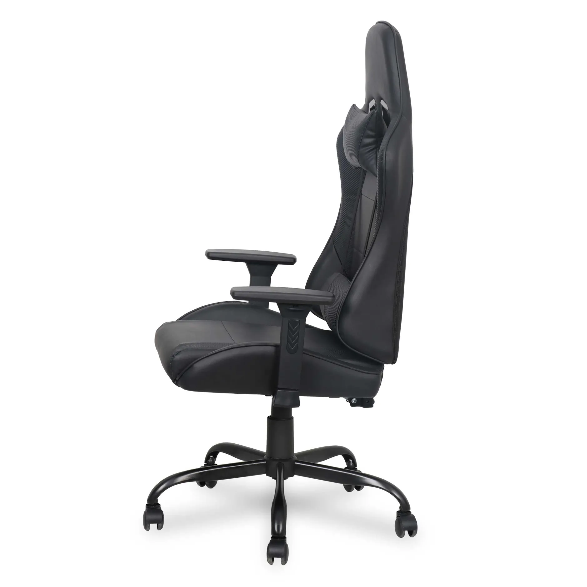 Gaming Stuhl Fastlane - verstellbar - schwarzes Kunstleder